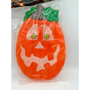 Vtg Mr Glow N Pumpkin Twinkle Halloween Flashing Eyes Lights Jack o Lantern